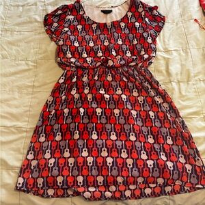 Colorful Guitar Print Dress